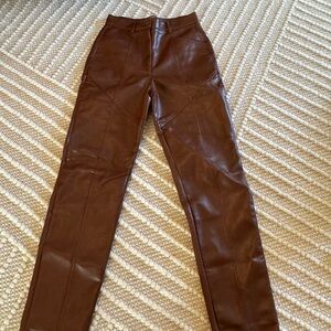 Aritzia Rebel Faux Leather Pants - 0